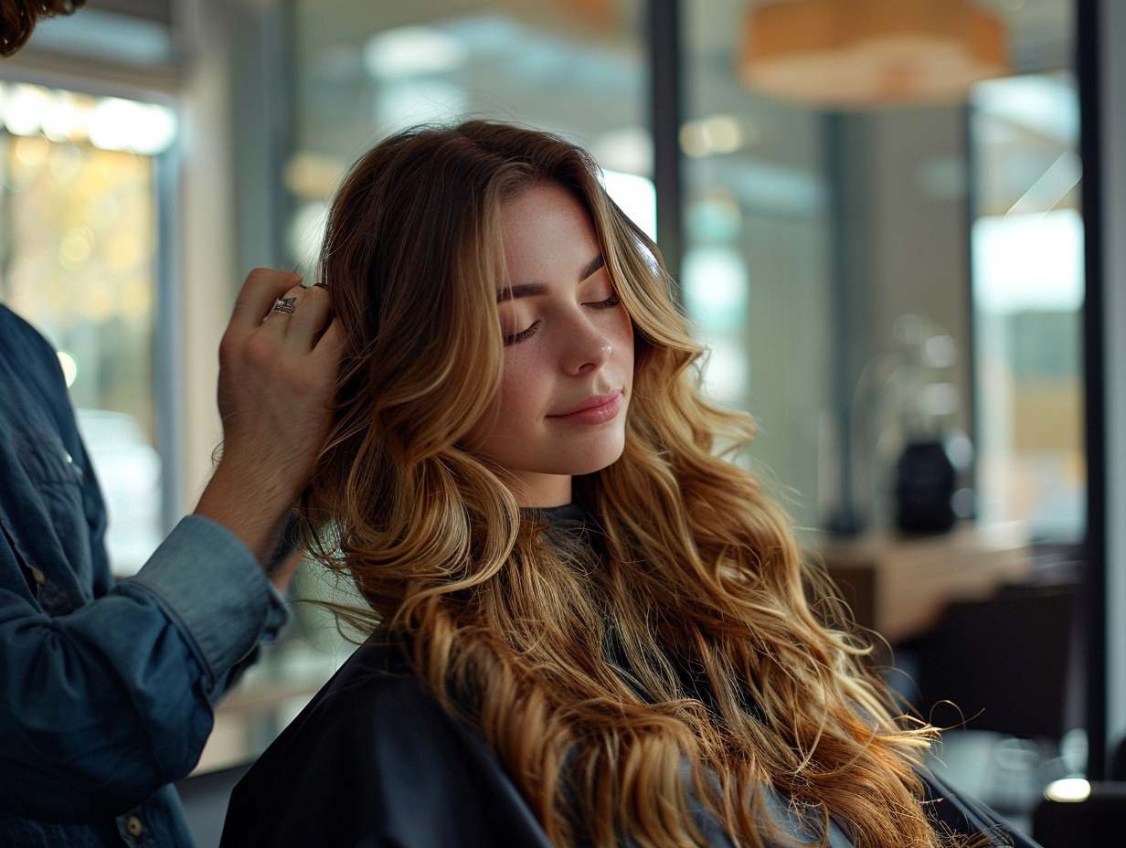 cheveux ondulés